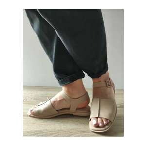 Sandale Casual Dama 60031D 03-N Bej (Apricot) - Bej - imagine