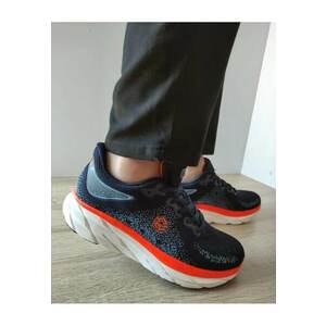 Pantofi Sport Barbati B100-Cl25226 Bleumarin + Portocaliu - Bleumarin - imagine