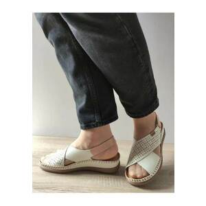 Sandale Casual Dama W8K-0848C1 Bej (Nata) - Bej - imagine