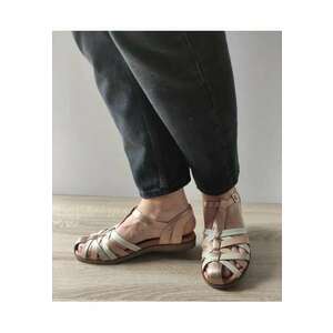 Sandale Casual Dama W8Q-0803Clc1 Bej + Crem + Champagne - Bej - imagine