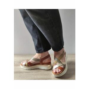 Sandale Casual Dama W4N-0650C1 Brandy + Cit - Maro - imagine