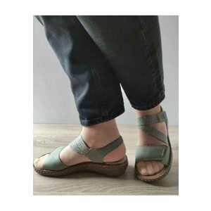 Sandale Casual Dama V2862-52 Verde Kaki - Verde - imagine