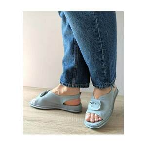 Sandale Casual Dama 60026C 07-N Bleu Denim - Albastru - imagine