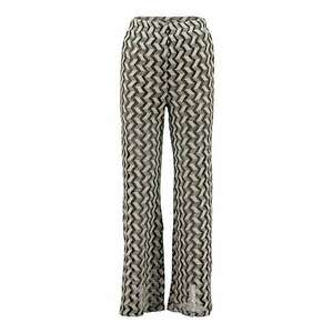Pantaloni bootcut cu model geometric imagine
