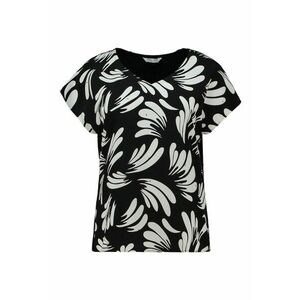 Tricou cu decolteu in V si imprimeu imagine