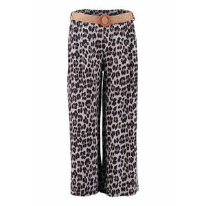Pantaloni cu croiala ampla si animal print imagine
