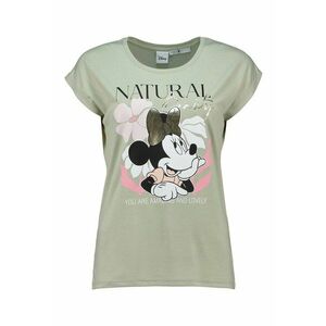 Tricou cu decolteu rotund si imprimeu cu Minnie Mouse imagine
