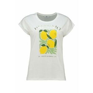 Tricou cu decolteu rotund si imprimeu cu fructe imagine