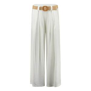 Pantaloni evazati cu model uni si talie medie imagine