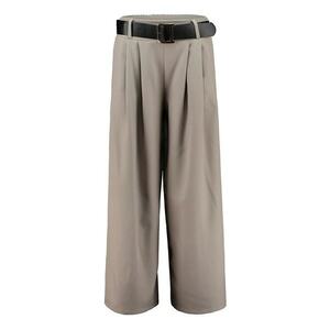 Pantaloni eleganti evazati cu talie medie imagine