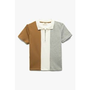 Tricou polo cu fenta cu fermoar imagine
