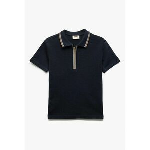 Tricou polo cu fenta cu fermoar imagine