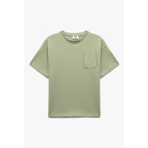 Tricou regular fit de bumbac cu decolteu rotund imagine