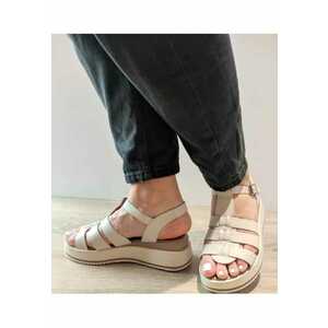 Sandale Casual Dama 20295 Crem - Crem - imagine