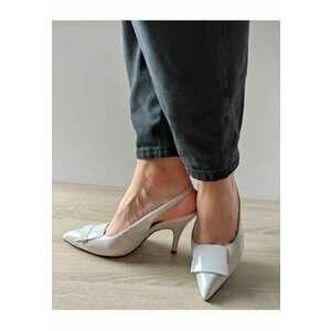 Sandale Elegante Dama 61S-C314 Gri Deschis Lac - Gri - imagine