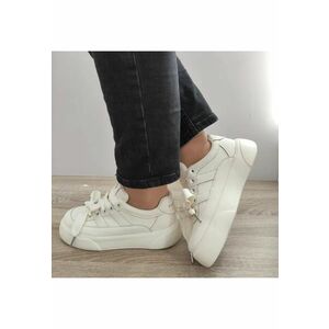 Pantofi Casual Dama 3A992-1 Albi (Spre Crem) - Alb - imagine