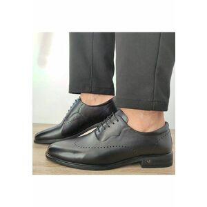 Pantofi Eleganti Barbati F066-025 Negri - 40 - Negru imagine