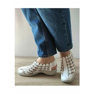 Sandale Casual Dama 413V8-80 Albe + Color - Alb - imagine