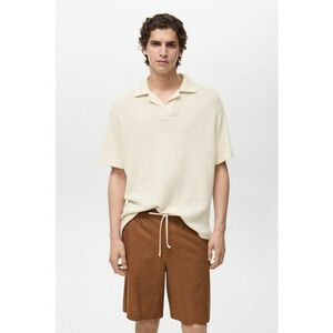 Tricou polo cu model crosetat imagine