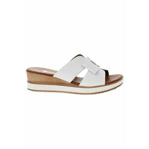 Papuci dama - Piele - D6456-00 - alb imagine