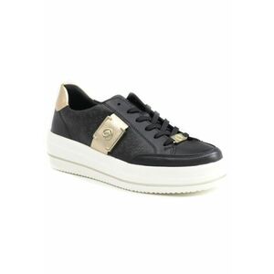 Pantofi Sport Dama D1C07-03 Negri Cu Auriu - Negru - imagine