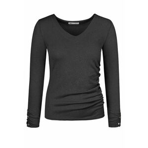 Bluza din raion cu fibre metalice si decolteu in V imagine