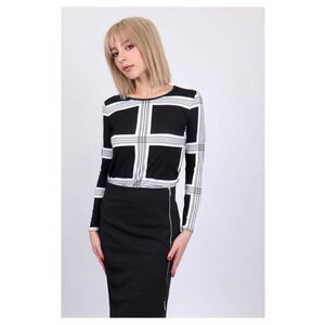 Bluza din amestec de viscoza cu design geometric imagine