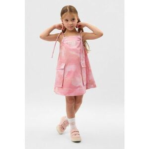 Rochie scurta cu imprimeu camuflaj si buzunare imagine