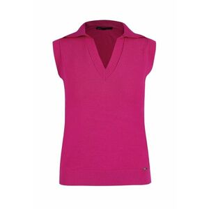 Pulover Polo tricotat fin - fara maneci imagine