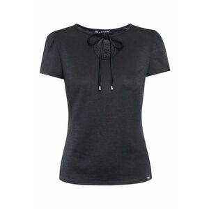 Tricou din jerseu cu detaliu decupat imagine