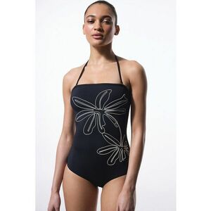 Costum de baie intreg cu model floral imagine