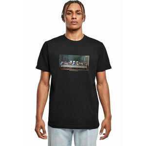 Tricou cu decolteu la baza gatului si model grafic imagine