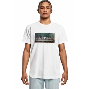 Tricou cu decolteu la baza gatului si model grafic imagine