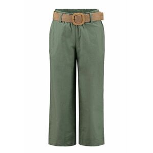 Pantaloni din amestec de in cu o curea imagine