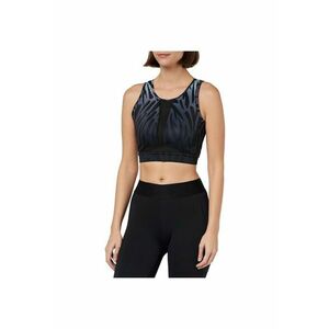 Bustiera sport Train Tiger - neagra - poliester reciclat - pentru femei - croiala mulata - suport mediu imagine