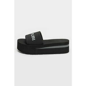 Papuci flatform cu logo imagine