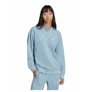 Hanorac pentru dama oversize - bumbac/poliester - albastru - imagine