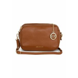 Geanta crossbody de piele cu 2 compartimente imagine