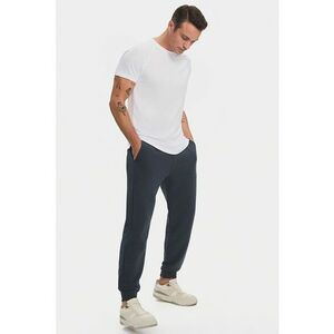 Pantaloni de trening din amestec de bumbac cu snur imagine