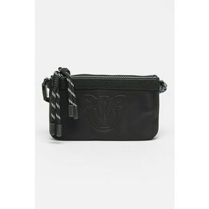 Geanta crossbody din material textil cu logo imagine