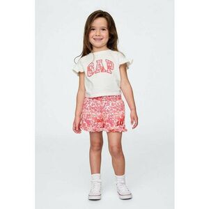 Set de tricou cu imprimeu logo si pantaloni scurti imagine