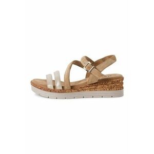 Sandale wedge din piele imagine