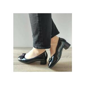 Pantofi Eleganti Dama 50053A 01-L Negri Lac - Negru - imagine