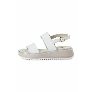 Sandale wedge din piele imagine