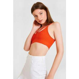 Bustiera cambrata cu model texturat imagine