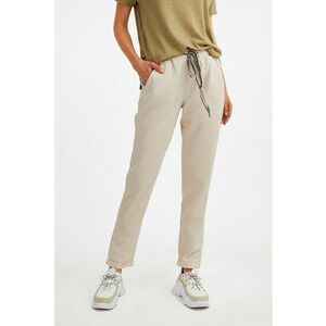 Pantaloni din amestec de lyocell cu snur imagine