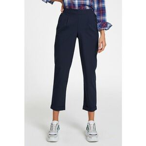 Pantaloni crop cu croiala slim-fit imagine