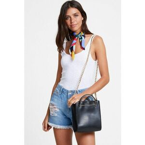 Top slim-fit cu decolteu rotund imagine