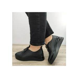 Pantofi Casual Dama 2450-Z Negri - Negru - imagine