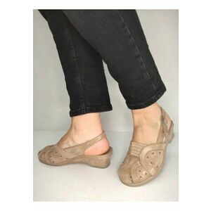 Sandale Casual Dama 0019Pt Roma 03-N Bej - Bej - imagine